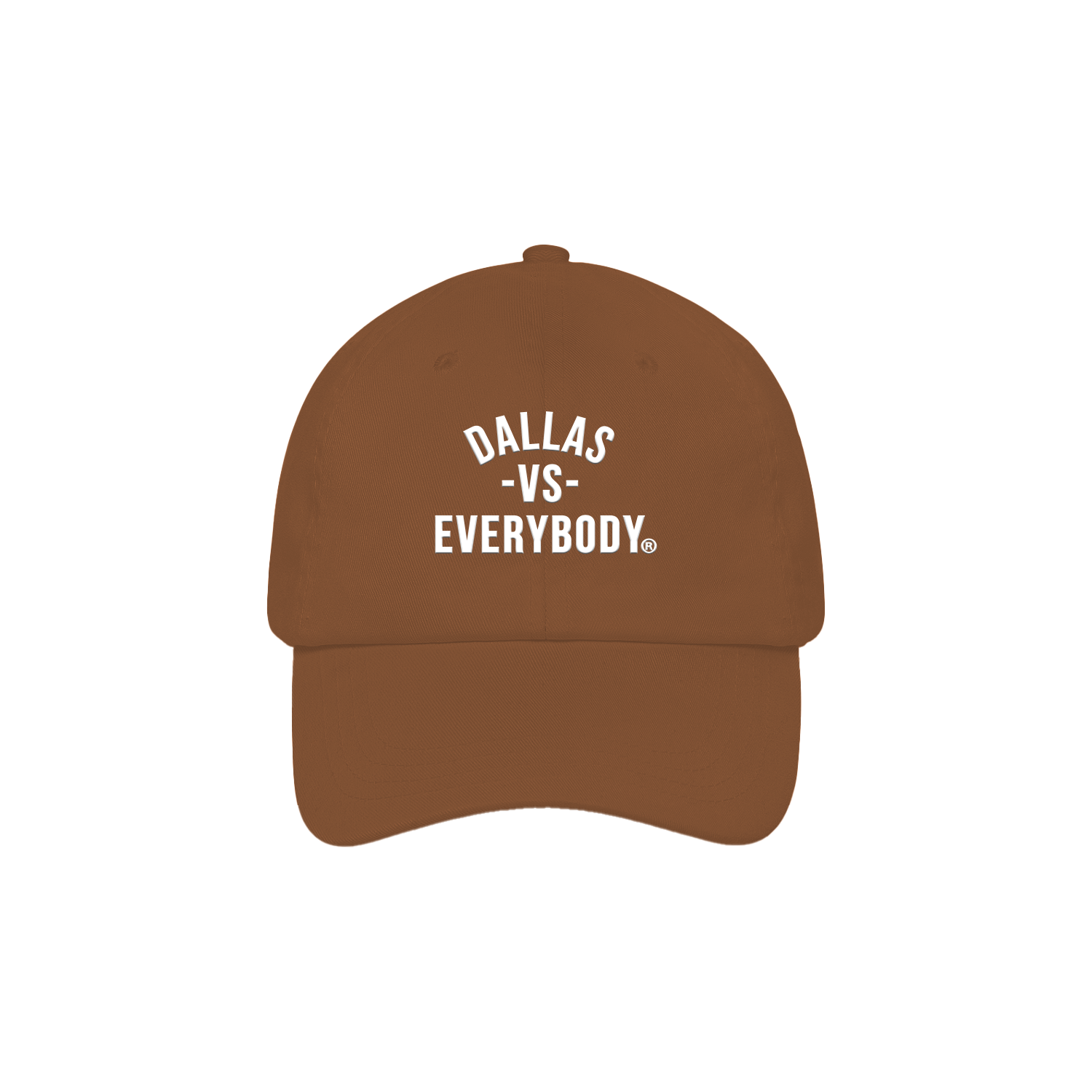 Dallas VS Everybody Dad Hat- Burnt Orange - Dallas VS Everybody
